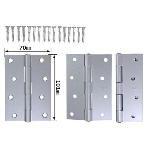 和気産業(Waki Sangyo) 厚口カラー丁番 扉 家具 堀込み型 シルバー 102mm VE-008 | 