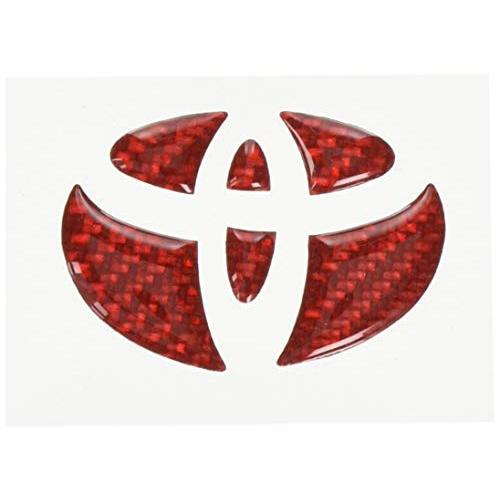 HASEPRO ( ハセ・プロ ) マジカルカーボンNEO【ステアリングエンブレム】(レッド) トヨタ1 アクア/アルファード/ヴェルファイア | 