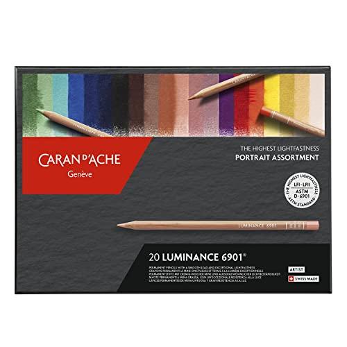 CARAN D'ACHE カランダッシュ 色鉛筆 油性 ルミナンス 6901 ポートレート 6901-920 20色セット 紙箱 正規輸入品 | 