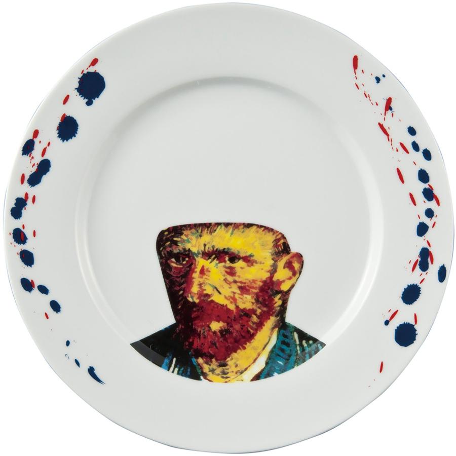 サンアート おもしろ食器 「 偉人フェイスディッシュ 」 ゴッホ 中皿 直径23.6cm SAN2767-2 | 