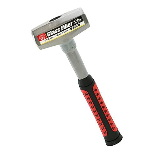 SK11 ファイバーグラス柄 石頭槌 石頭ハンマー ゴムグリップ 1.5kg | 