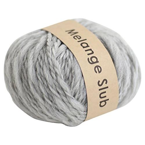 横田 DARUMA メランジスラブ 毛糸 超極太 col.6 グレー 40g 約46m 5玉セット 01-6580 | 