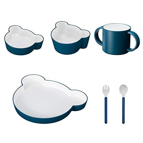 tak KIDS DISH ギフトボックス カトラリー ベア ネイビー/タック キッズディッシュ 食洗機対応 (ネイビー) 子供用食器 1011 | 