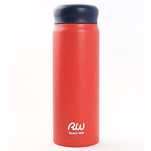 Reach Will魔法瓶 水筒480ml 軽量 真空2重構造ステンレスマグボトル 保温保冷 レッド RAB-48MRD | 