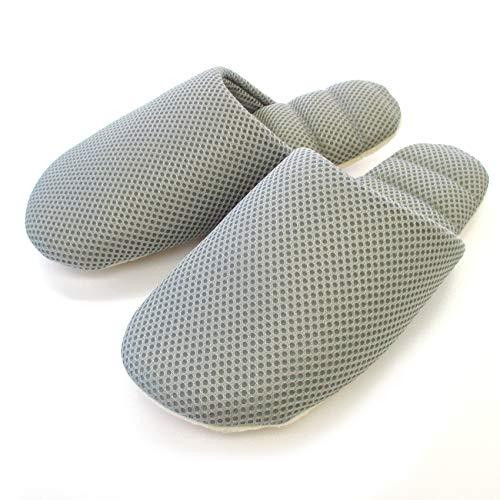 オクムラ スリッパ JyabJyab メッシュ M グレー AAAA2033GY 洗って絞って干しやすい 軽くて柔らか さらさらメッシュ | 