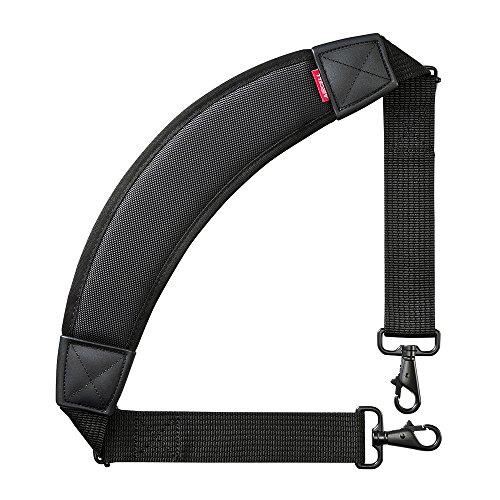 サンワサプライ AIRセルショルダーベルト(カーブタイプ) バッグ用 肩掛け 負担軽減 BAG-BELT4N ブラック | 