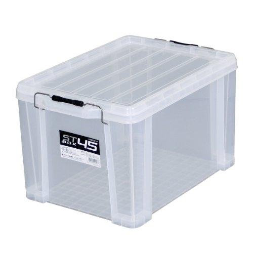 JEJアステージ 収納ボックス 日本製 STボックス #45 積み重ね クリア [幅38×奥行54.5×高さ32cm] | 