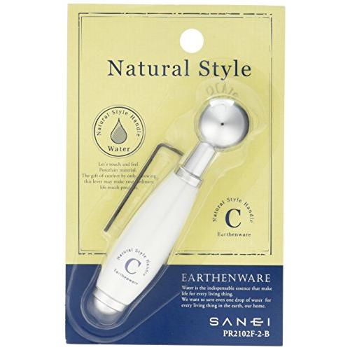 SANEI 陶器レバー ワンタッチ操作 ビス止め式 水用 PR2102F-2-B ブルー | 