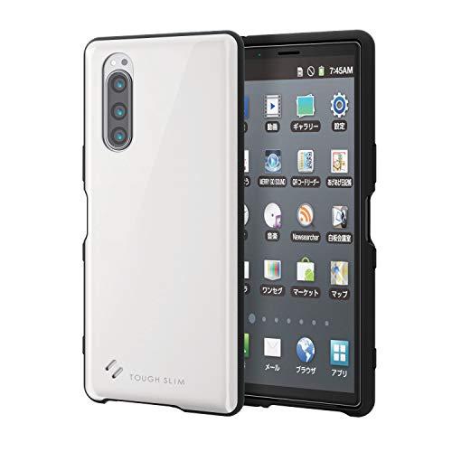 エレコム Xperia 5 ケース TOUGH SLIM 耐衝撃×薄軽 [エアークッションで衝撃吸収] ホワイト PM-X5TS2WH | 