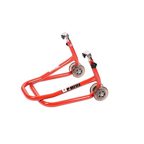 ジェイトリップ(J-TRIP) ナローローラースタンド本体(8-18) 赤 (50~400cc) JT-1052RD メンテナンススタンド | 