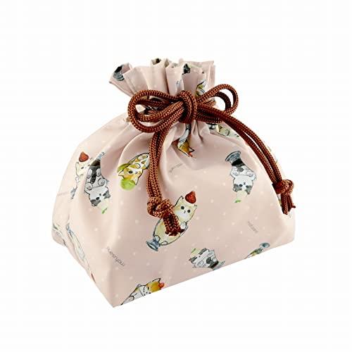 東亜金属(Toa) mofusand (もふさんど) ランチ巾着袋 【 猫パフェ 】 53-3063 ピンク | 