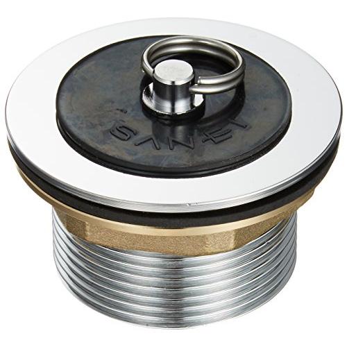 SANEI ゴム栓付き風呂栓 ネジ付き H21-40 呼び40 | 