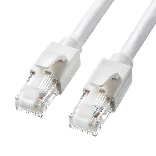 サンワサプライ カテゴリ6A LANケーブル(ホワイト・15m) KB-T6ATS-15W | 
