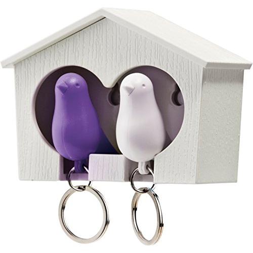 QUALY 鍵収納 デュオ スパロウキーリング パープル 5217023PU | 