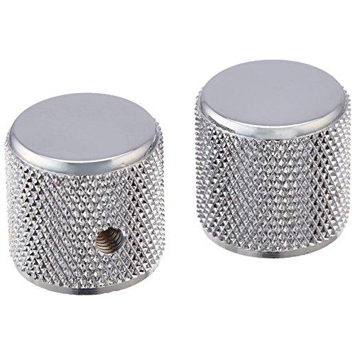 Fender フェンダー パーツ TELECASTER/PRECISION BASS KNURLED KNOBS CHROME | 