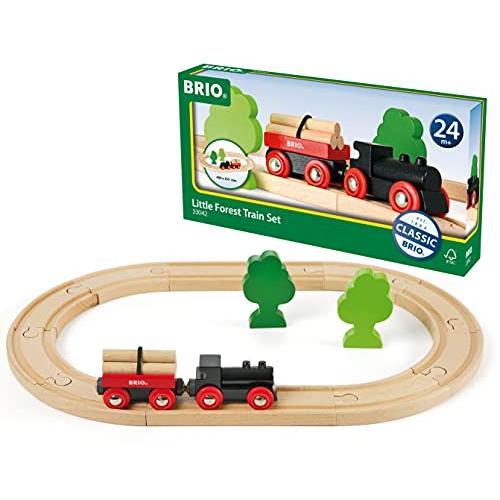 BRIO (ブリオ) 小さな森の基本レールセット [全18ピース] 対象年齢 2歳~ (電車 おもちゃ 木製 レール) 33042 | 