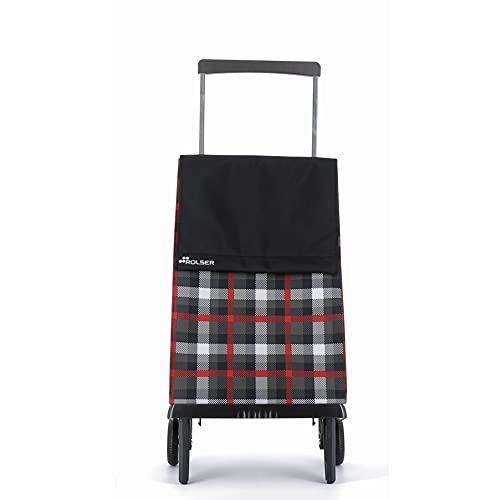 ロルサー(Rolser) 折りたたみ ショッピングカート プレガマティック スコティッシュ レッド 40L RS-101PL 大容量 コンパクト | 