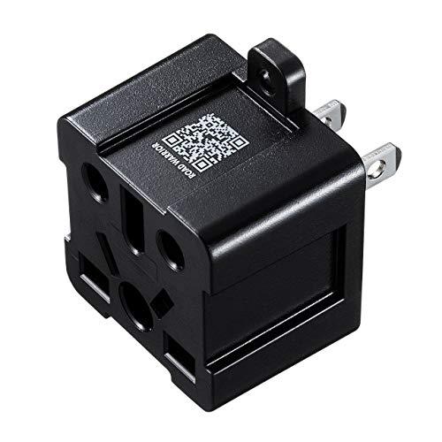 サンワサプライ 日本専用マルチタイプ電源変換アダプタ (BF/B3/C/CB/SE/O/O2)対応 ブラック TR-AD6BK | 