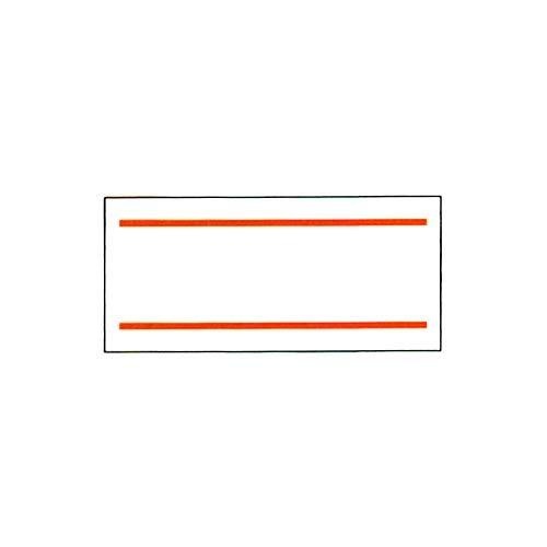 サトーハンドラベラーUNO1W用標準ラベル【赤2本線】強粘10巻 | 