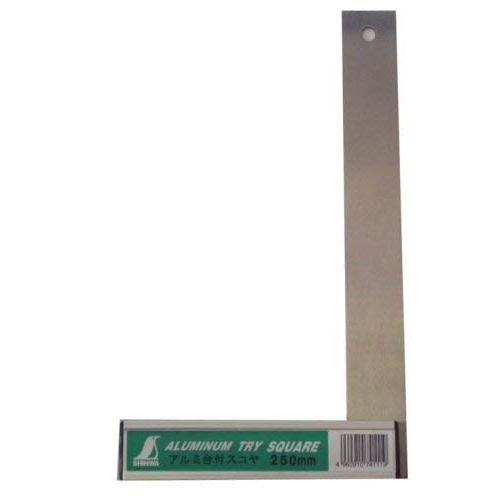 シンワ測定(Shinwa Sokutei) アルミ台付スコヤ 250mm 74111 | 