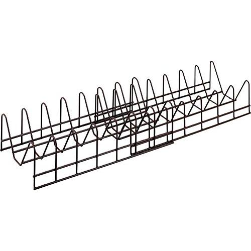 下村企販 ディッシュスタンド お皿 立てて収納 【日本製】 サッと取り出せる 伸縮式 サイズ調整可 樹脂コーティング お皿をキズつけない 食器棚 | 