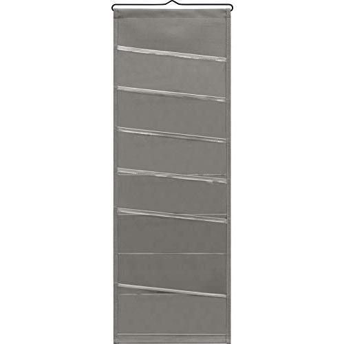 サキ(Saki) ウォールストレージ A4(5+1ポケット) グレー 日本製 W-121 | 