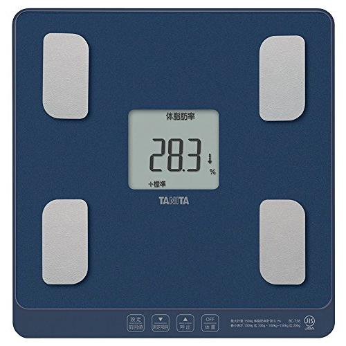 タニタ(Tanita) 体組成計 自動認識 乗るピタ機能で簡単測定/マイサポ機能で測定応援 BC-758 BL ブルー | 