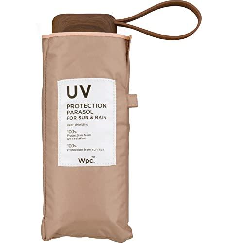 Wpc. 日傘 遮光インサイドカラーtiny ベージュ 《遮光率100%・UVカット率100％・UPF50＋・晴雨兼用》折りたたみ傘 親骨50c | 