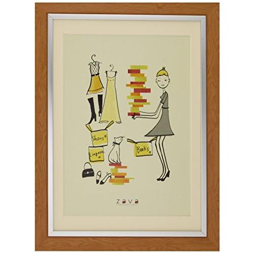 VANJOH フォトフレーム クラシック A4&B5 B5サイズ対応マット台紙付き PFC-A4B5-LBR | 