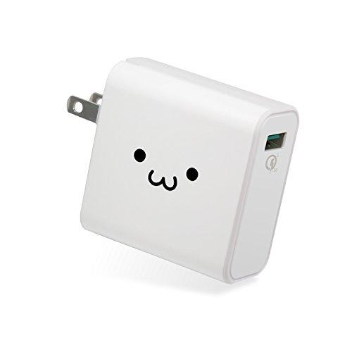 エレコム AC充電器/QuickCharge3.0対応/USB1ポート/ホワイトフェイス | 