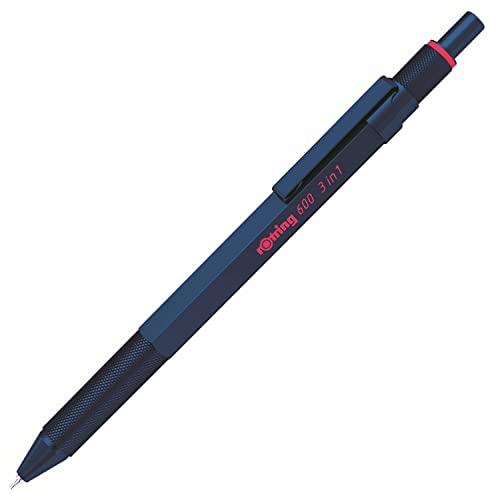 rOtring ロットリング 多機能ペン 600 アイアンブルー 3in1 ボールペン