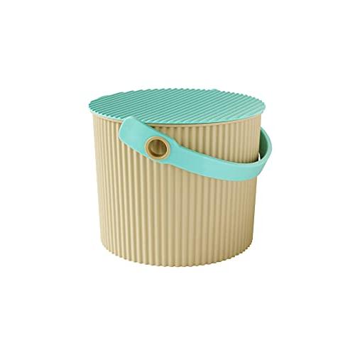 八幡化成 フタ付きバケツ グリーン mini 4L way-be フレイチェアーバケット 236412 | 