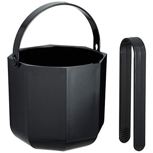 茶谷産業 アクリル アイスバケット(トング付) ブラック 122-016 | 