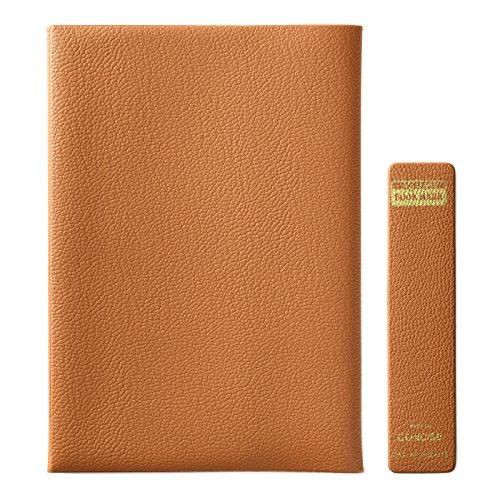 コンサイス ブックカバー 皮革調 No.9 A5 キャメル 323938 | 