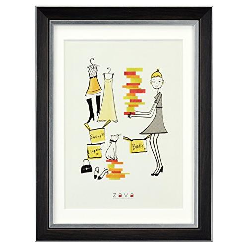 万丈 VANJOH フォトフレーム クラシック A4&B5 B5サイズ対応マット台紙付き PFC-A4B5-DBR ダークブラウン | 