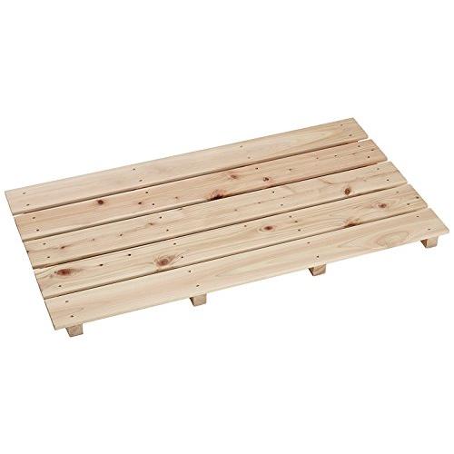 池川木材 すのこ 桧 中 5枚4本足 85×46.5×3.7cm | 