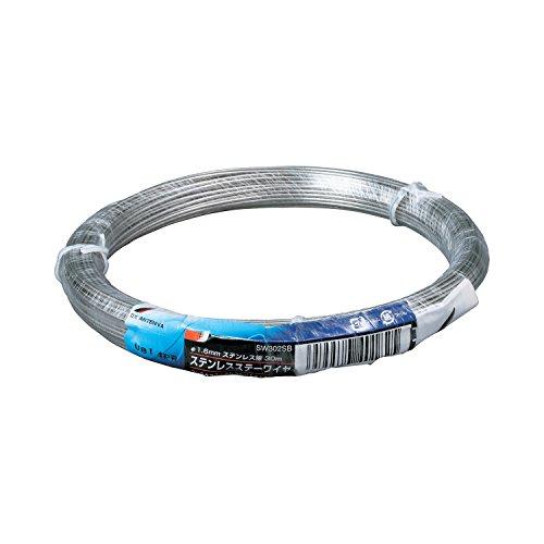 DXアンテナ ステーワイヤ φ1.6mmステンレス30m巻き SW302SB | 