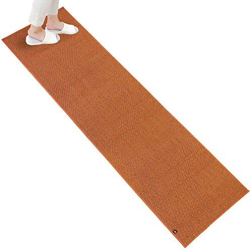 オカ PLYS base (プリスベイス) キッチンマット 約60×240cm (オレンジ) 日本製 洗える | 
