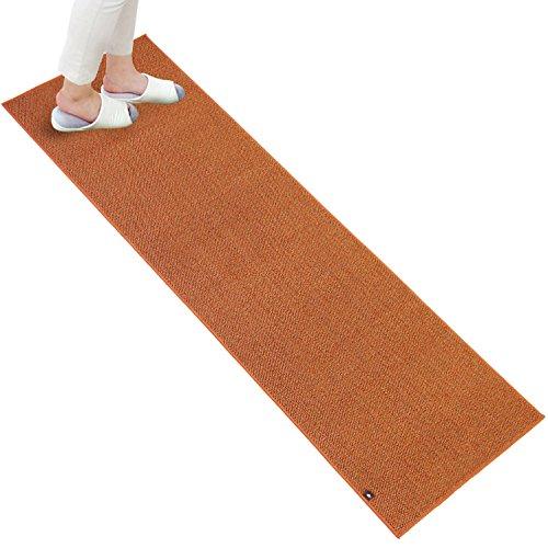 オカ PLYS base (プリスベイス) キッチンマット 約60×180cm (オレンジ) 日本製 洗える | 