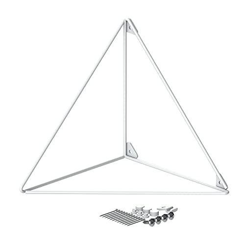 平安伸銅工業 LABRICO ウォールシェルフ トライアングルフレーム L 棚受 石膏ボードピンまたはネジで取付 ホワイト WPW-68 | 