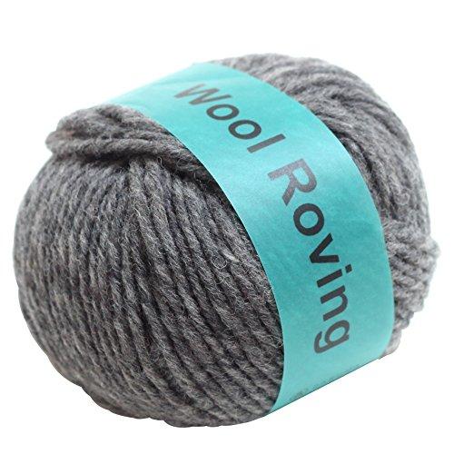 横田 DARUMA ウールロービング 毛糸 極太 col.7 グレー 系 50g 約75m 5玉セット 01-6400 | 