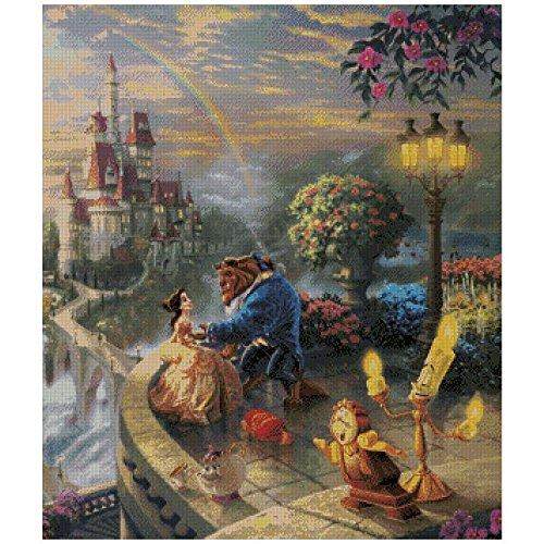 Beauty and Beast counted cross stitch kits 14 ct300x348 stitch 54x54cm 美 | 