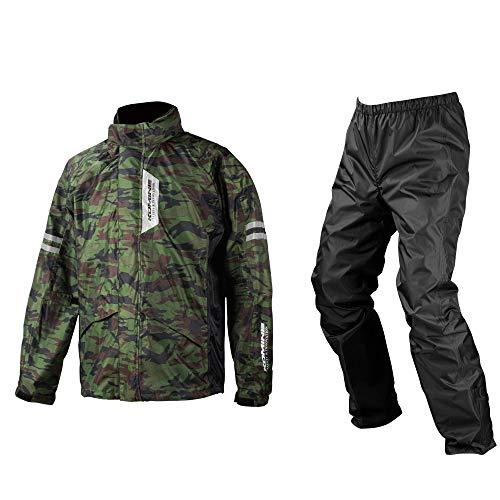 [KOMINE] バイク用 ブレスターレインウェアフィアート RK-539 755 雨具 カッパ 防水 03-539 メンズ Camouflag | 