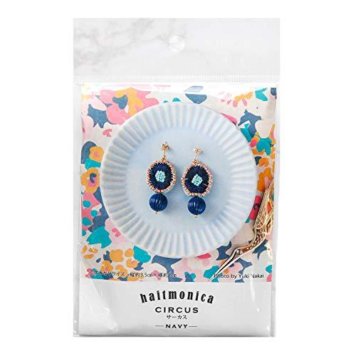 piece haitmonika 刺繍ピアスキット サーカス ネイビー PHC-062-2 | 