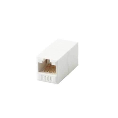 エレコム CAT6A LANケーブル中継コネクタ LD-RJ45JJ6AY2 | 