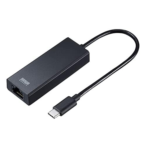 サンワサプライ USB3.2 Type-C-LAN変換アダプタ(2.5Gbps対応) USB-CVLAN6BK | 