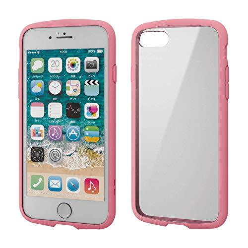 エレコム iPhone 8 / iPhone 7 ケース 耐衝撃×フレーム TOUGH SLIM LITE [背面クリアタイプ] ピンク PM- | 