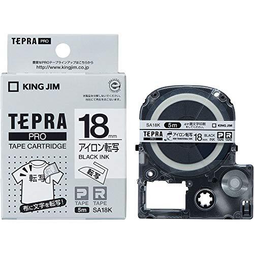 キングジム(Kingjim) テープカートリッジ テプラPRO アイロン転写テープ 18mm SA18K | 