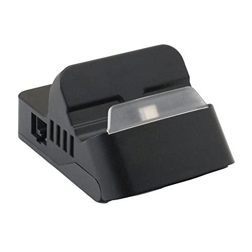 アローン(Allone) Switch用 LANポート付きドック ブラック 7×9.5×5cm ゲーム 有線LAN TV・テーブルモード切替可能 | 