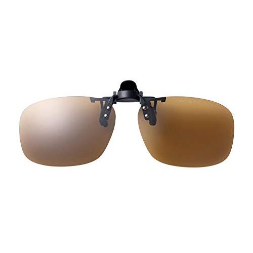 SWANS (スワンズ) 日本製 偏光 サングラス メガネにつける クリップオン 跳ね上げタイプ SCP-23_BR BR 偏光ブラウン | 